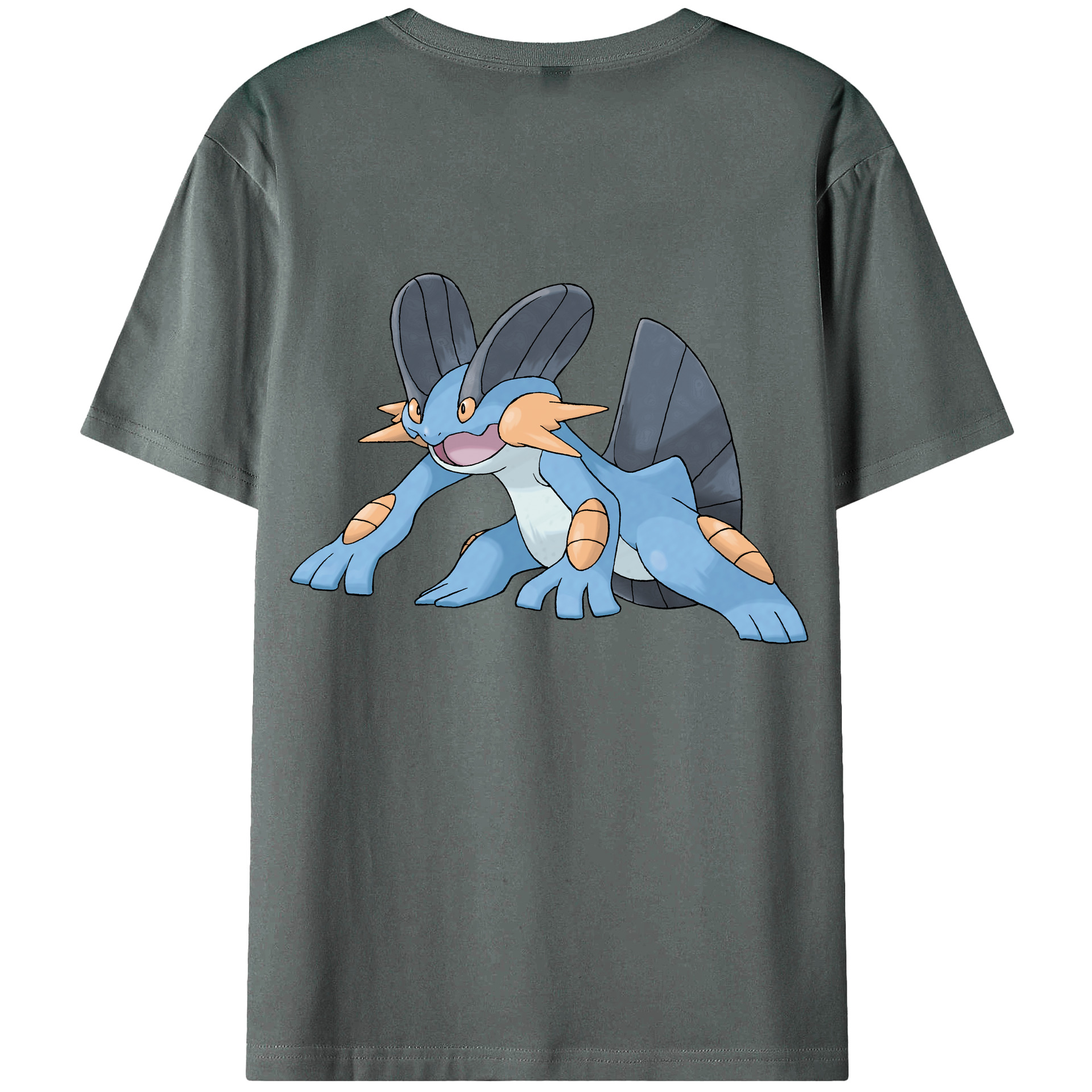 （画像用） ポケットモンスター Pokémon 綿100％ メンズ半袖Tシャツ（バックプリント） 通気性